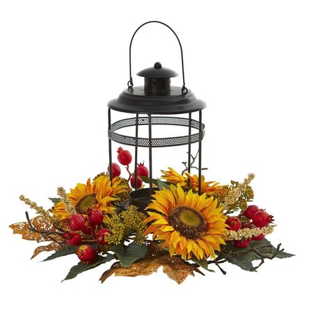 DARE2DECOR Sunflower Berry Artificial Arrangement Candelabrum DA2623504